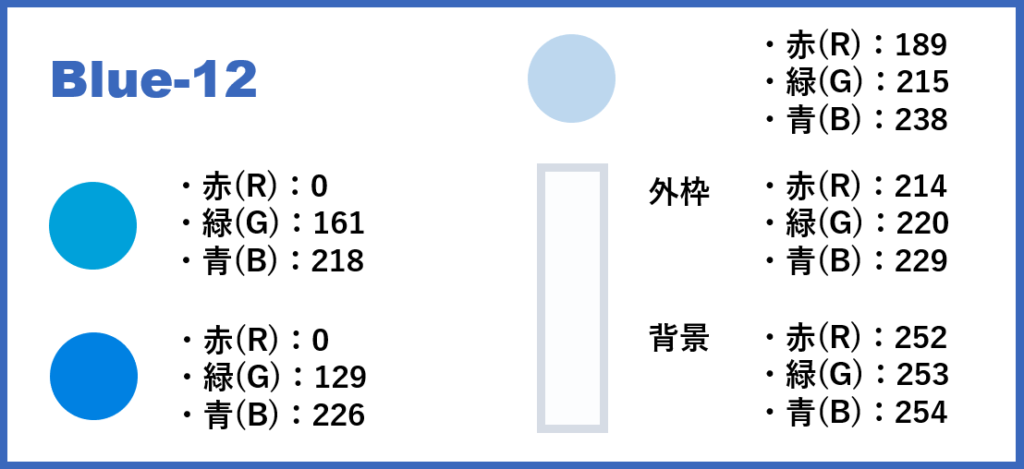 ブルーベースー12-②色番号