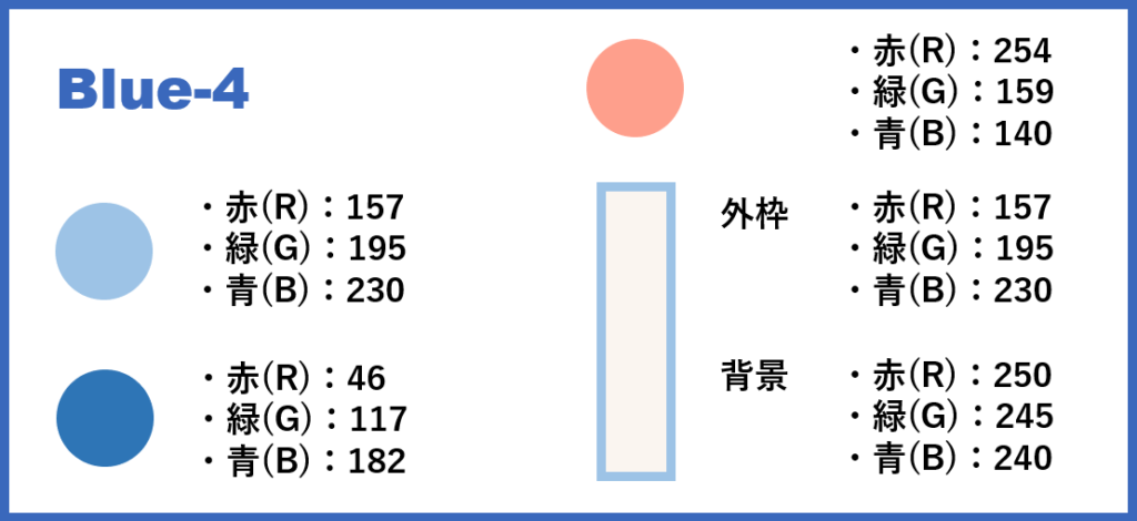 ブルーベースー4-②色番号