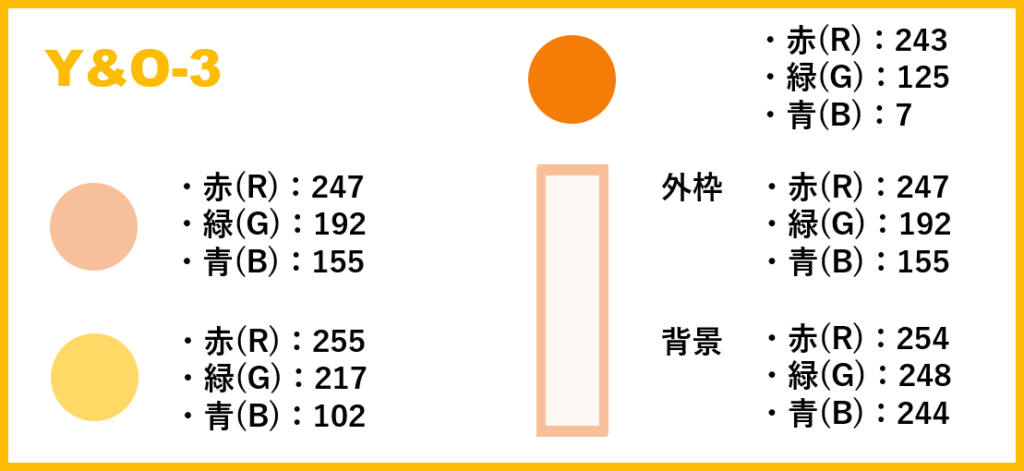 イエロー＆オレンジ ベース・3-②