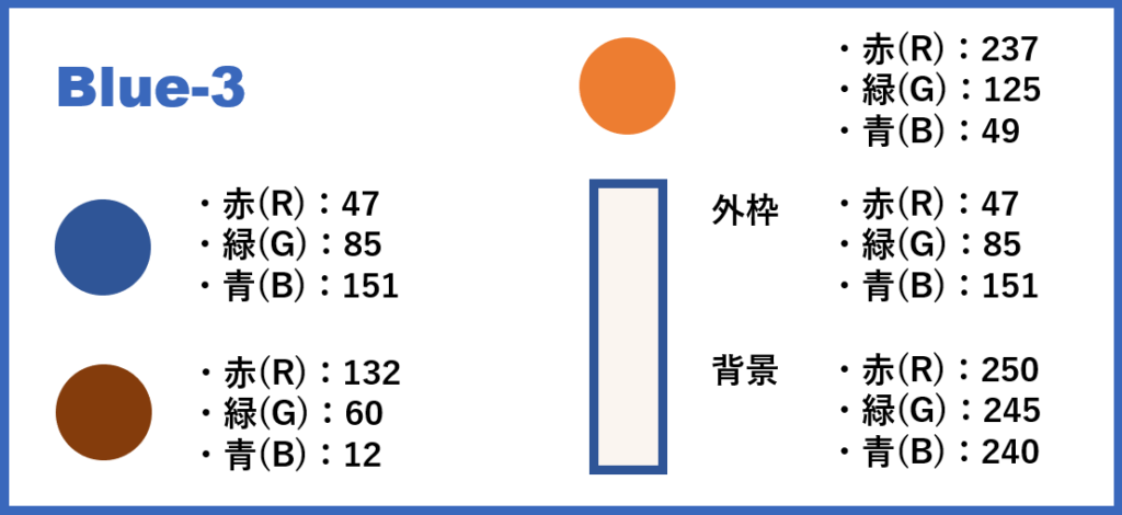 ブルーベースー3-②色番号