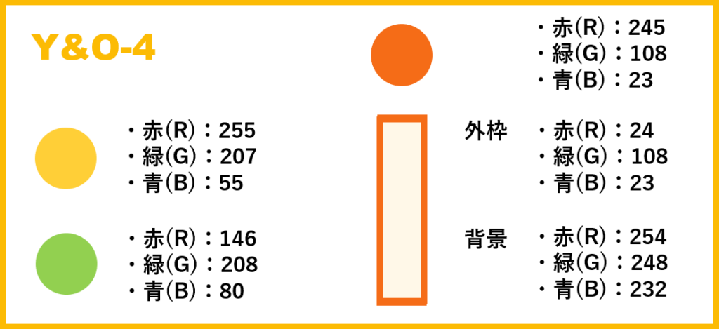 イエロー＆オレンジ ベース・4-②