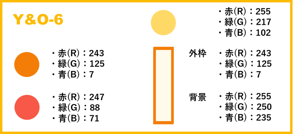 イエロー＆オレンジ ベース・6-②