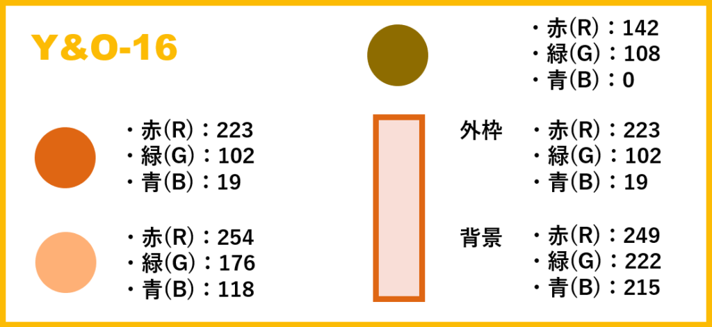 イエロー＆オレンジ ベース・16-②