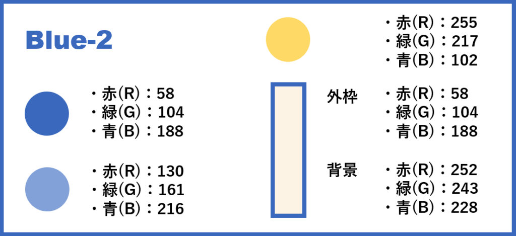 ブルーベースー2-②色番号