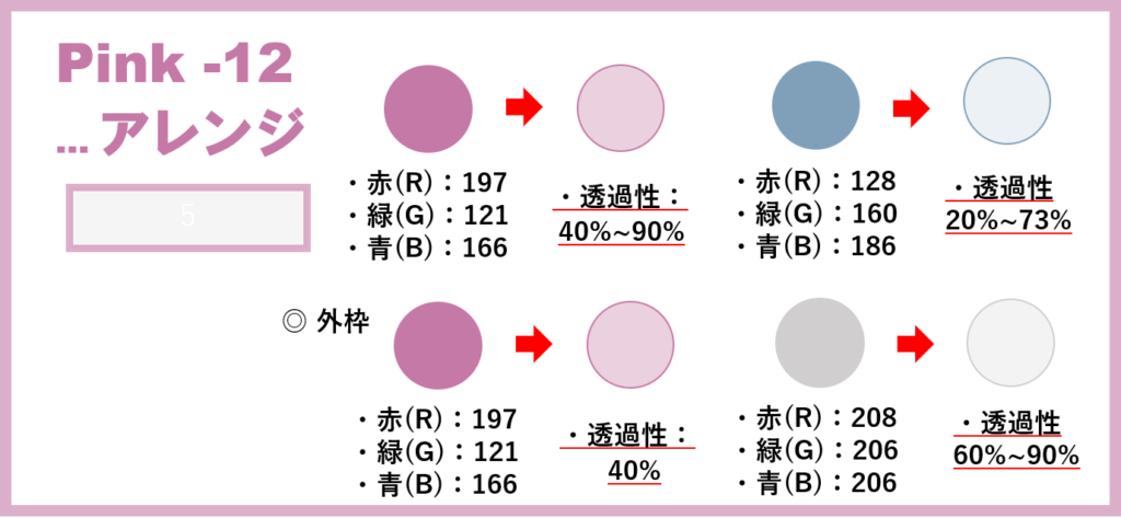 配色見本-風景-ピンク‐②