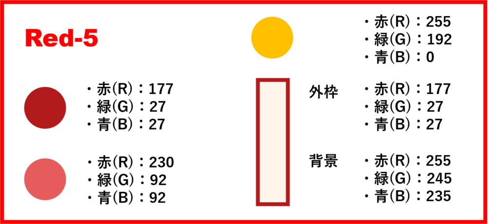 「配色見本」のアレンジ‐「チェック柄」レッド‐②